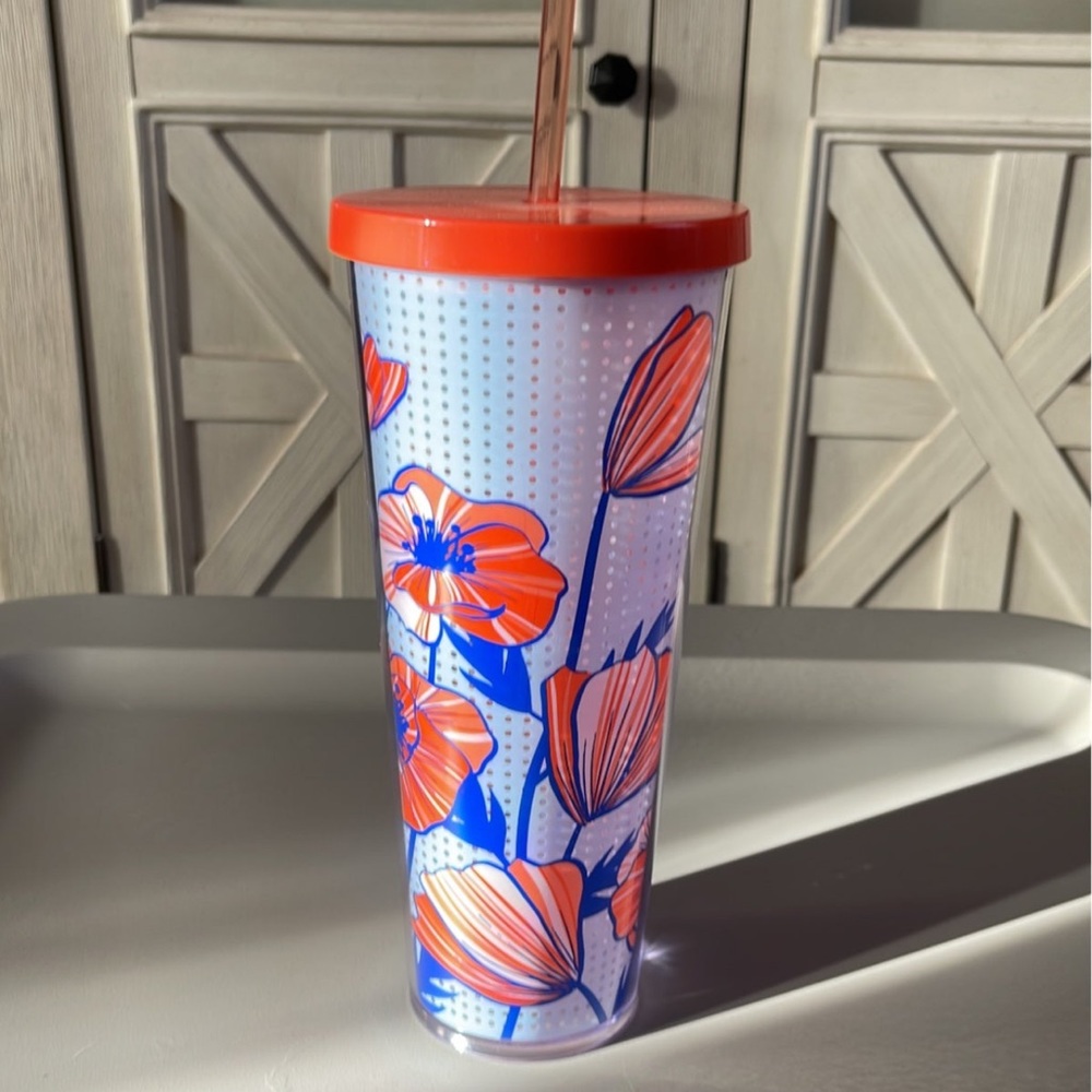 starbucks poppy flower tumbler